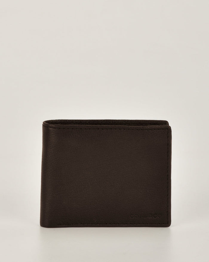 Gilbert Leather RFID Wallet with fold out card section - Brown