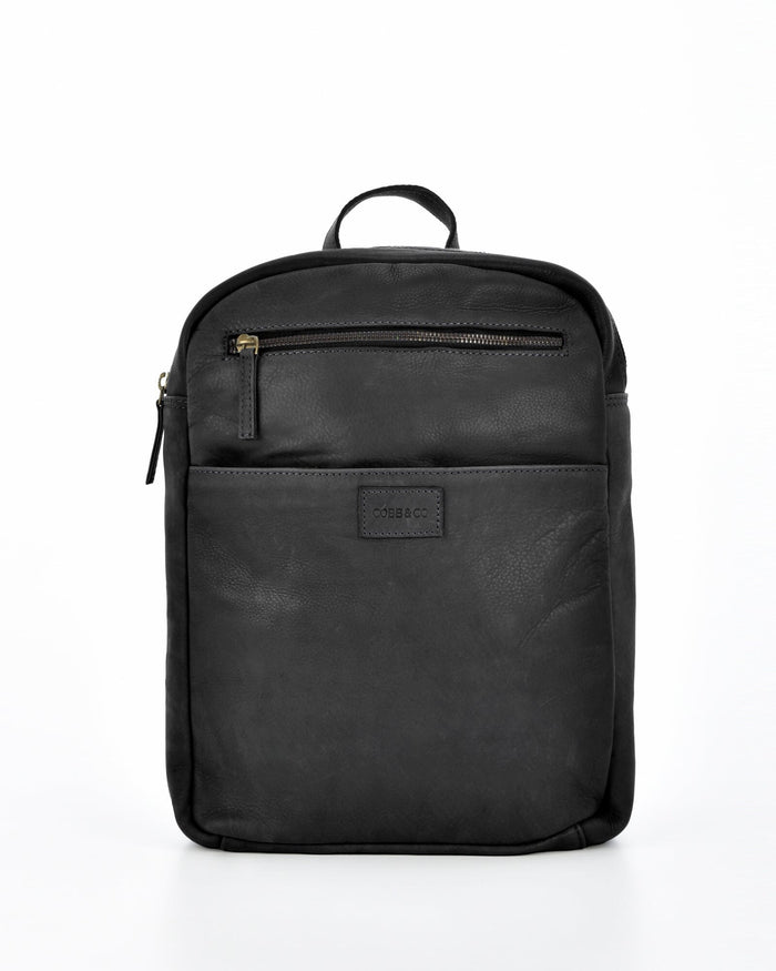 Glenwood Leather Backpack - Black