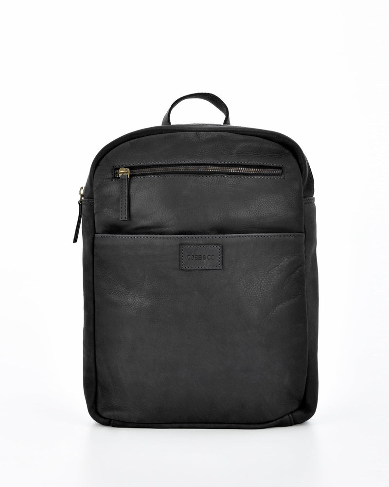 Glenwood Leather Backpack - Black