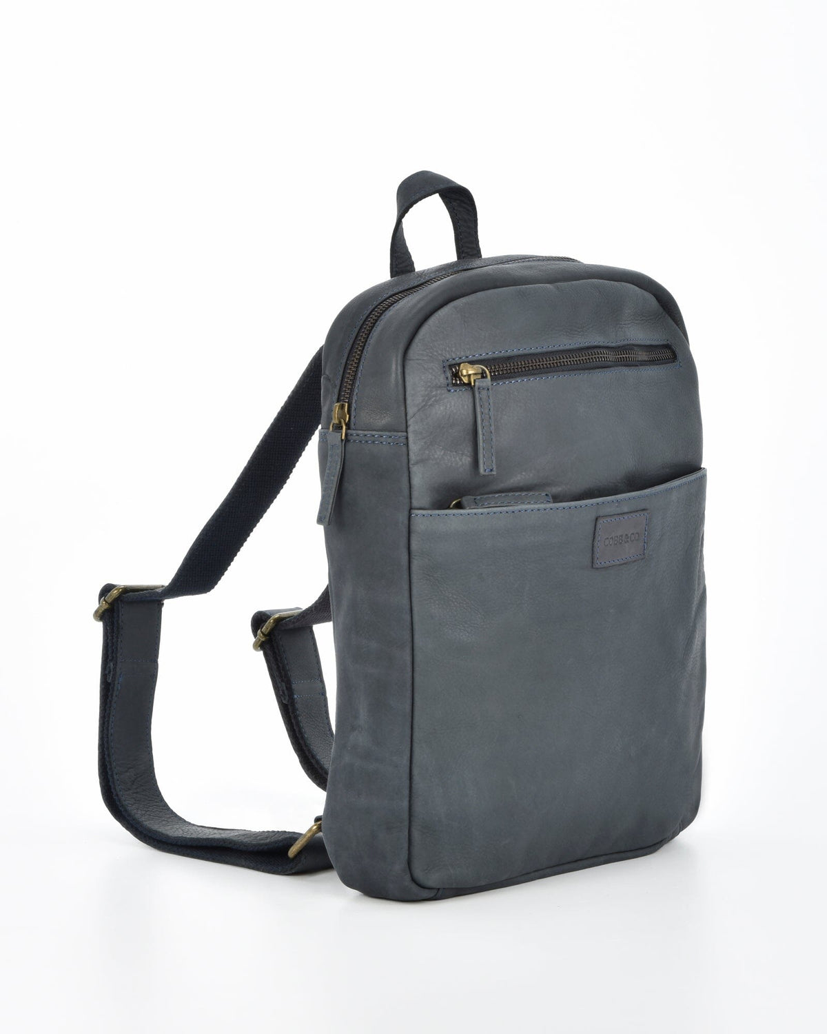 Glenwood Leather Backpack - Navy