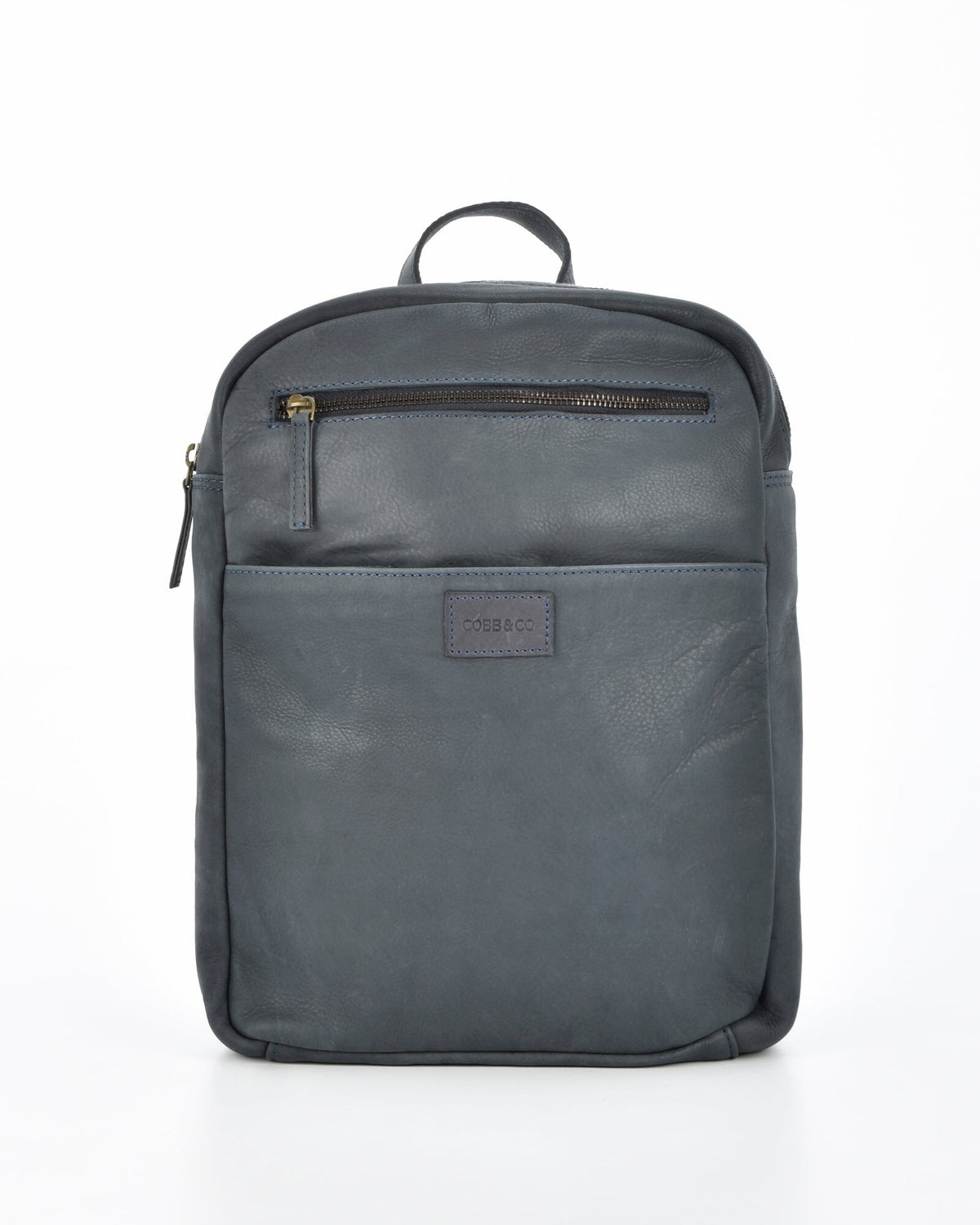 Glenwood Leather Backpack - Navy