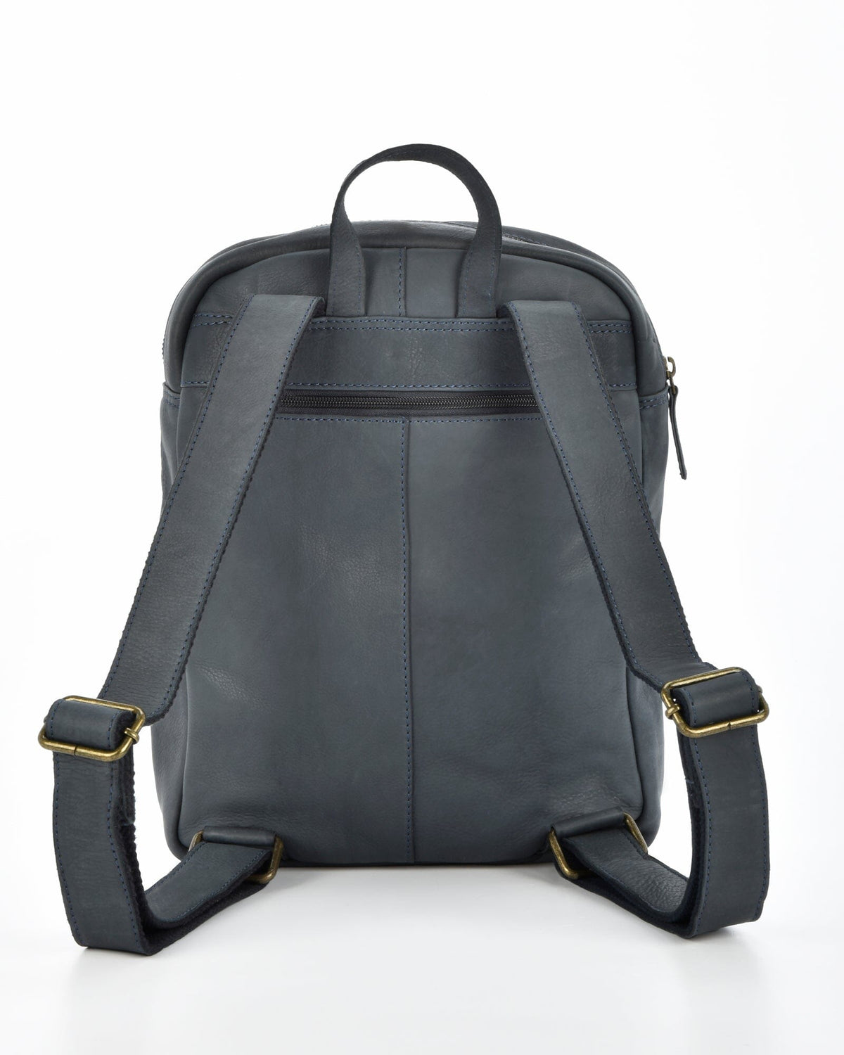 Glenwood Leather Backpack - Navy
