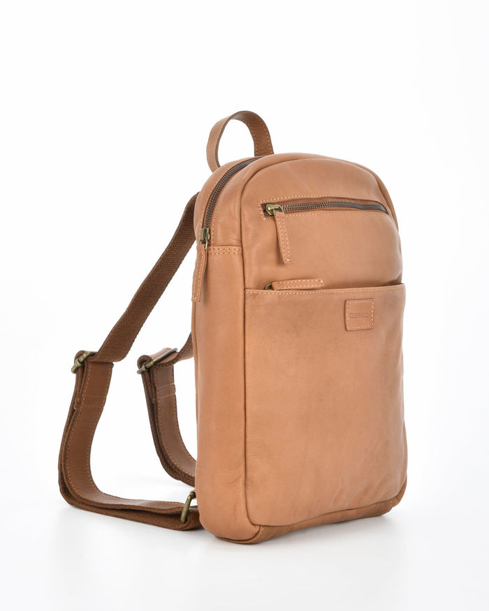Glenwood Leather Backpack - Tan