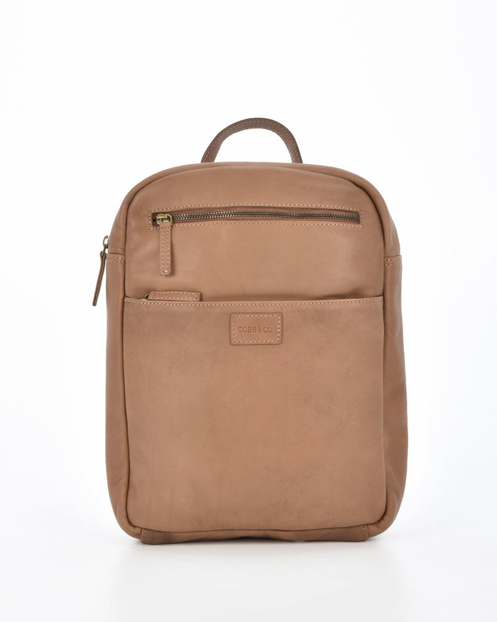 Glenwood Leather Backpack - Taupe