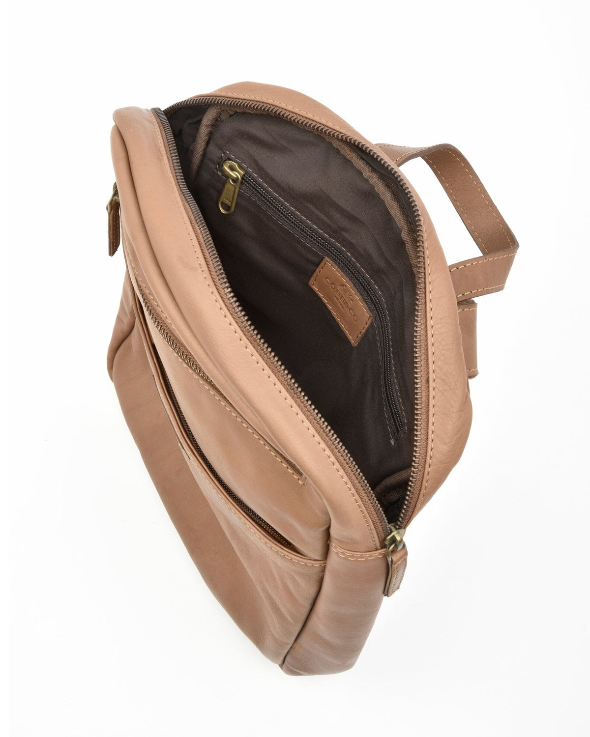 Glenwood Leather Backpack - Taupe