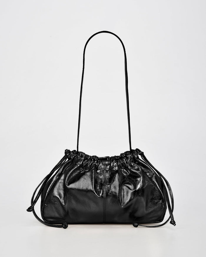 Halley Metallic Drawstring Crossbody