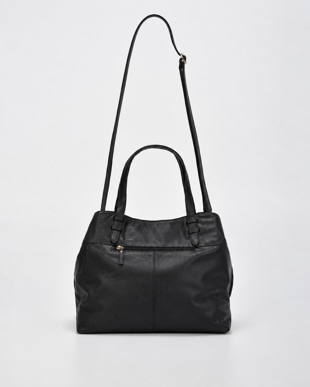 Hawthorn Suede & Leather Tote Bag - Black