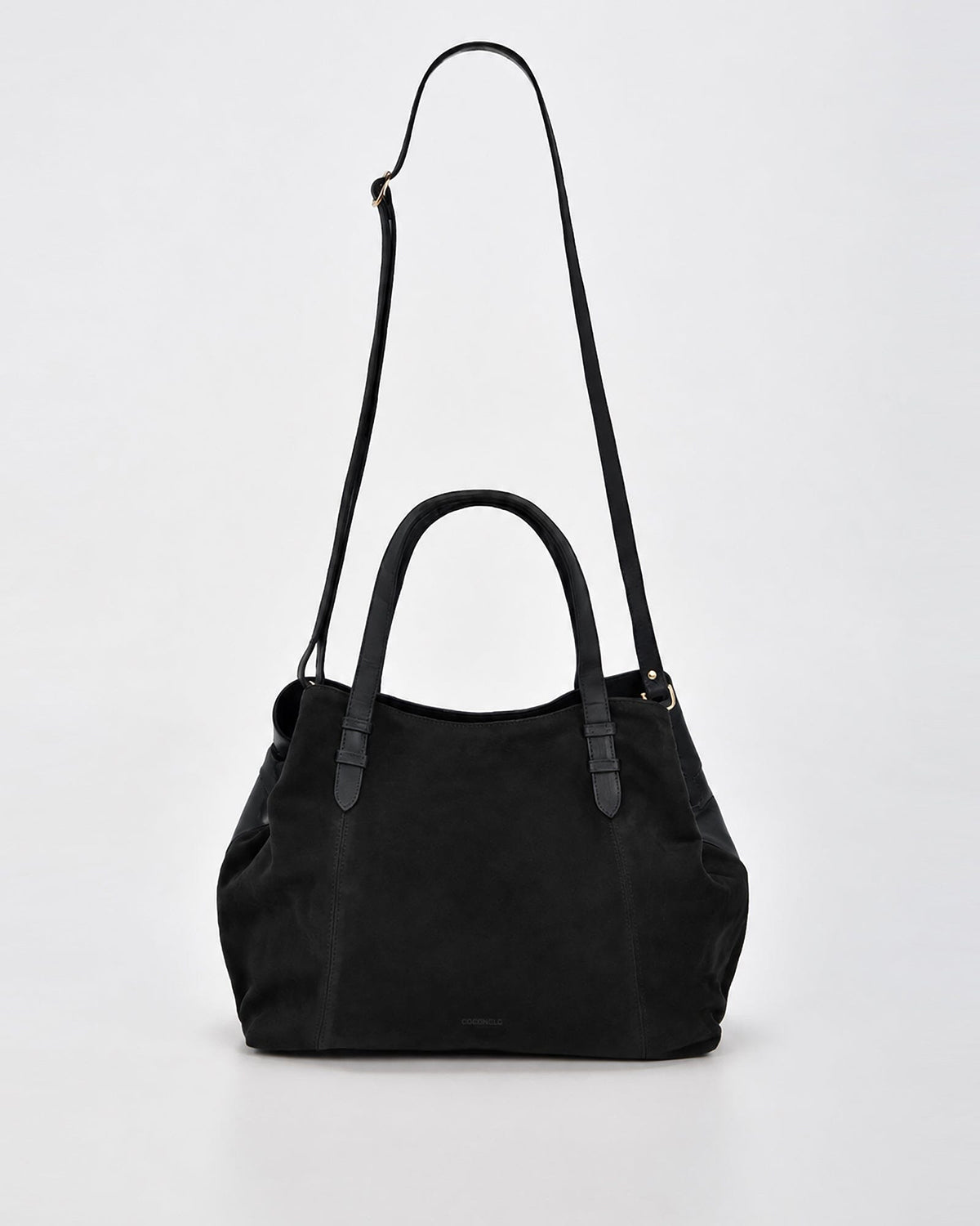 Hawthorn Suede & Leather Tote Bag - Black