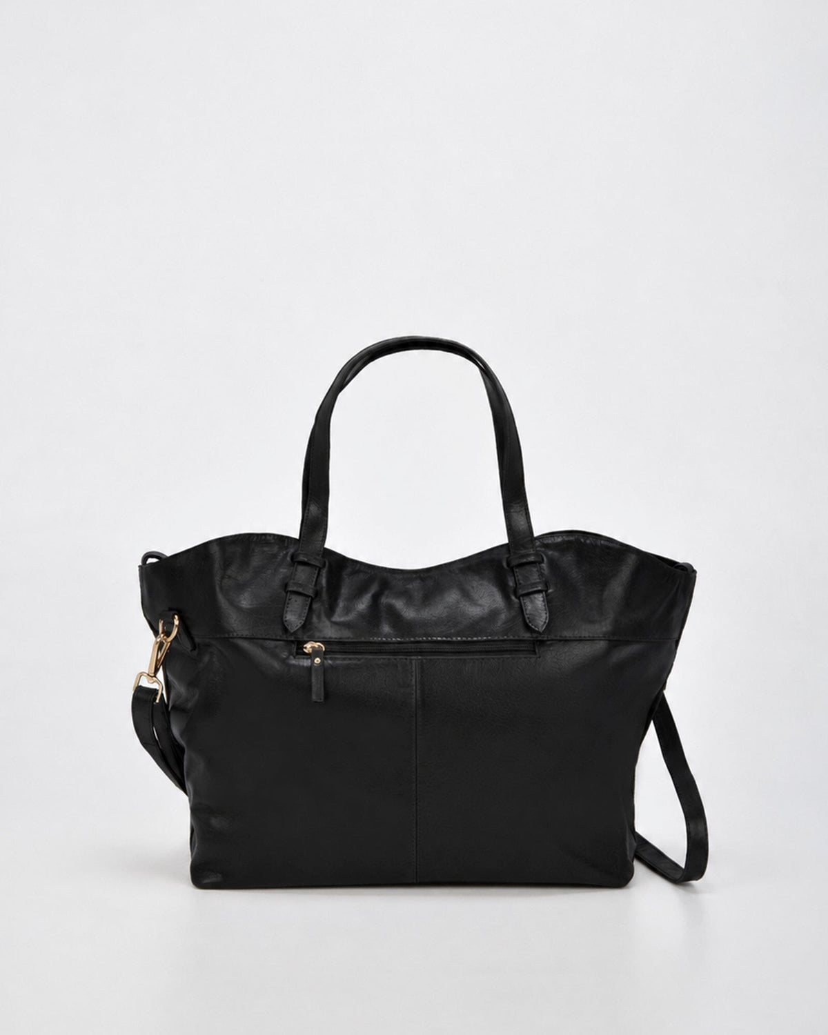 Hawthorn Suede & Leather Tote Bag - Black