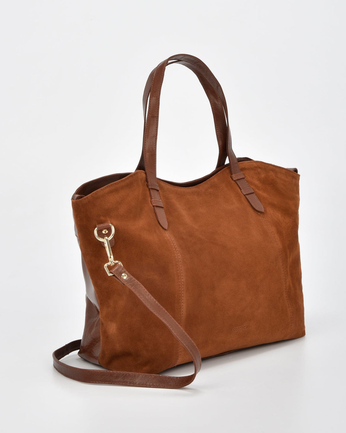 Hawthorn Suede & Leather Tote Bag - Tan