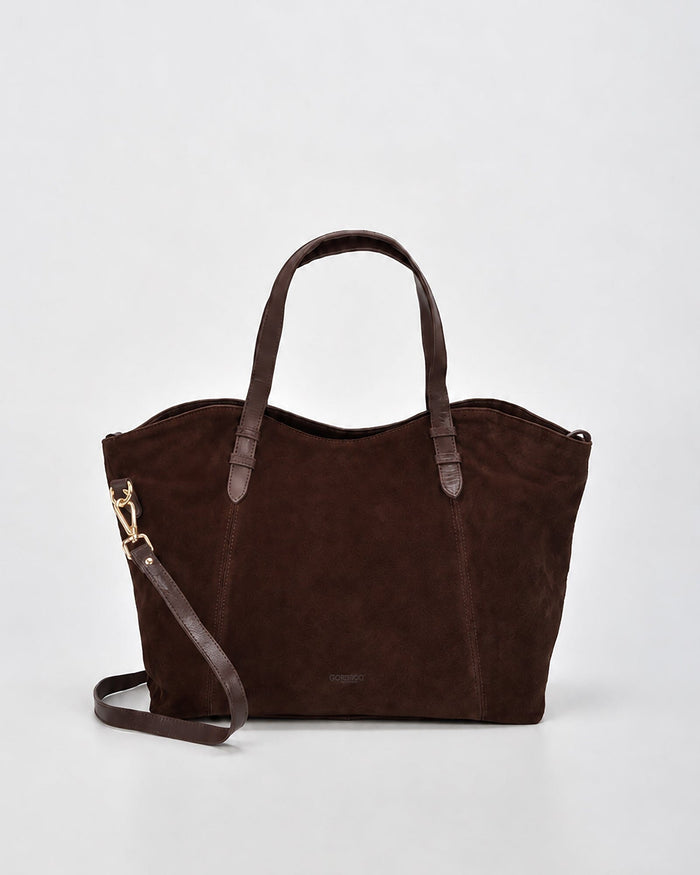 Hawthorn Suede & Leather Tote Bag