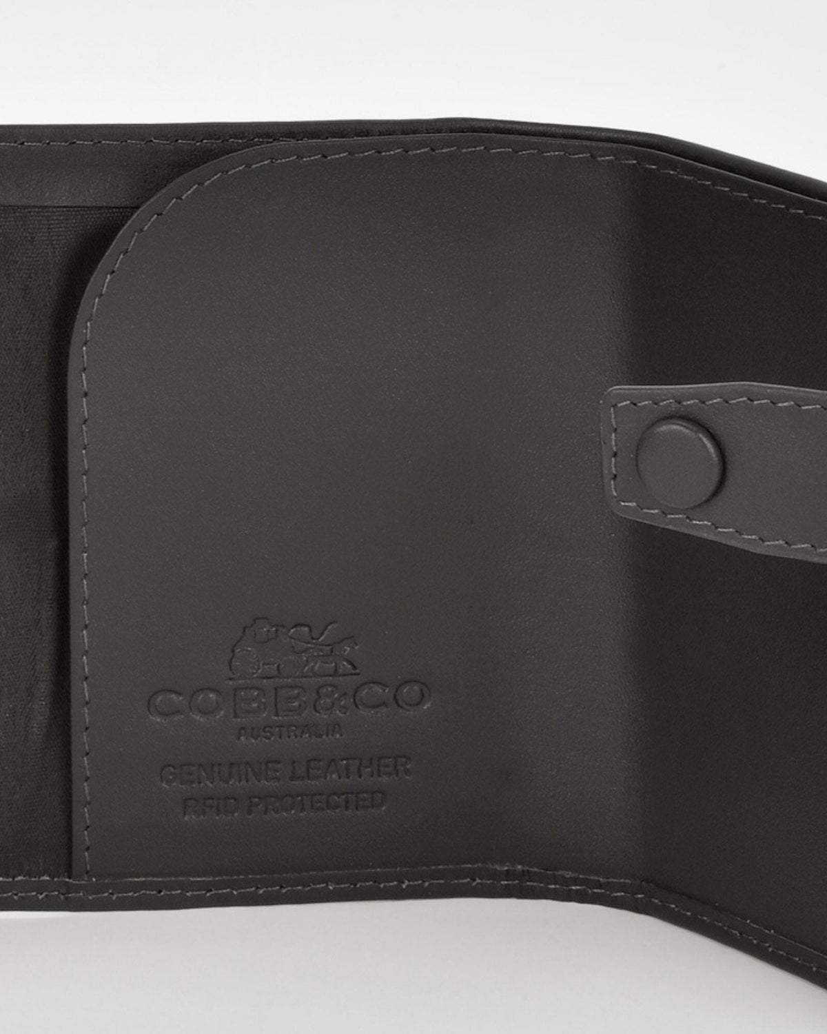 Healy Leather & RFID Safe Metal Card Holder - Black