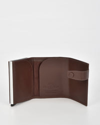 Healy Leather & RFID Safe Metal Card Holder