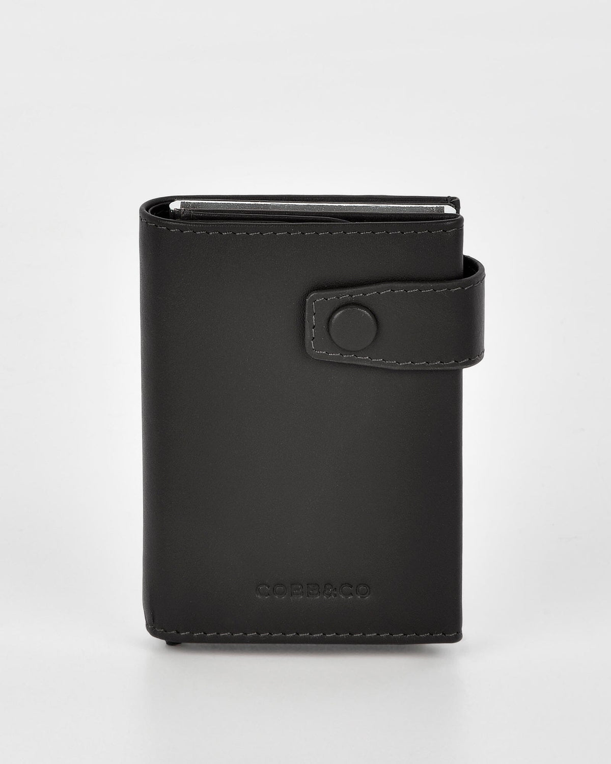 Healy Leather & RFID Safe Metal Card Holder