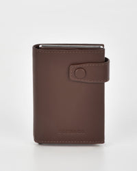 Healy Leather & RFID Safe Metal Card Holder