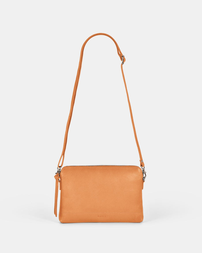 Holly Leather Crossbody Purse 2 in 1 - Apricot