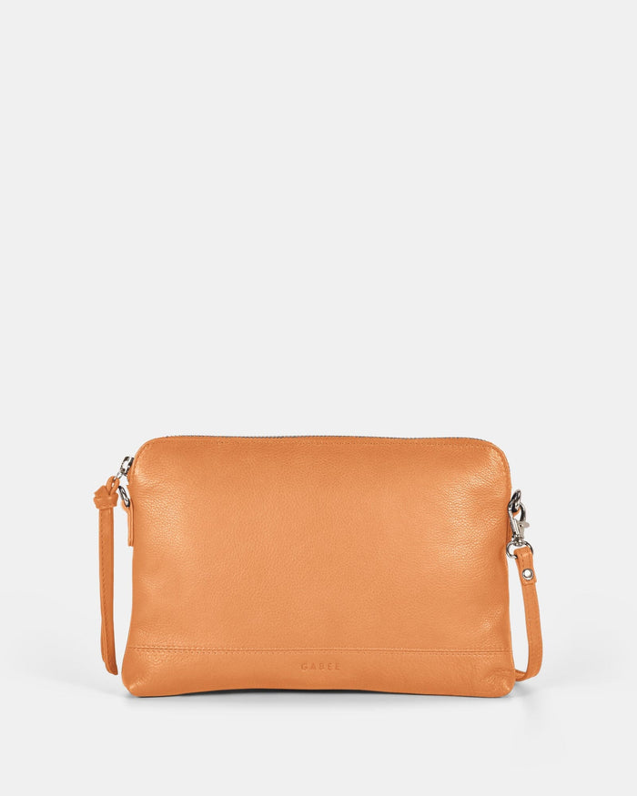 Holly Leather Crossbody Purse 2 in 1 - Apricot