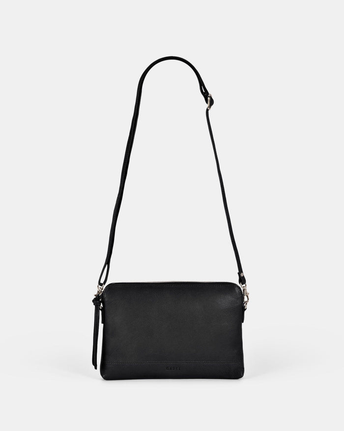 Holly Leather Crossbody Purse 2 in 1 - Black