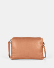 Holly Leather Crossbody Purse 2 in 1 - Camel
