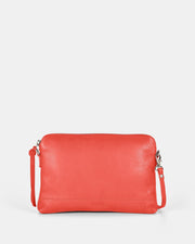 Holly Leather Crossbody Purse 2 in 1 - Coral