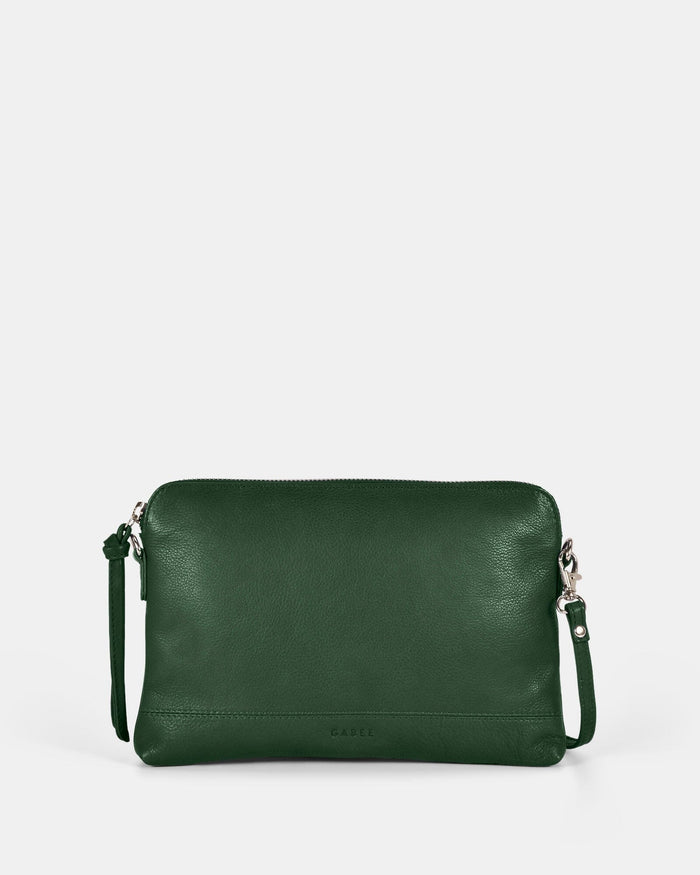 Holly Leather Crossbody Purse 2 in 1 - Forest