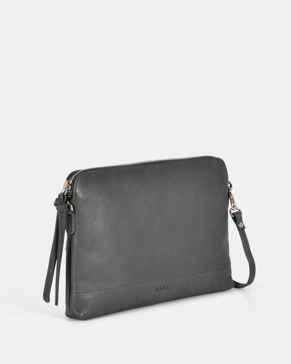 Holly Leather Crossbody Purse 2 in 1 - Grey