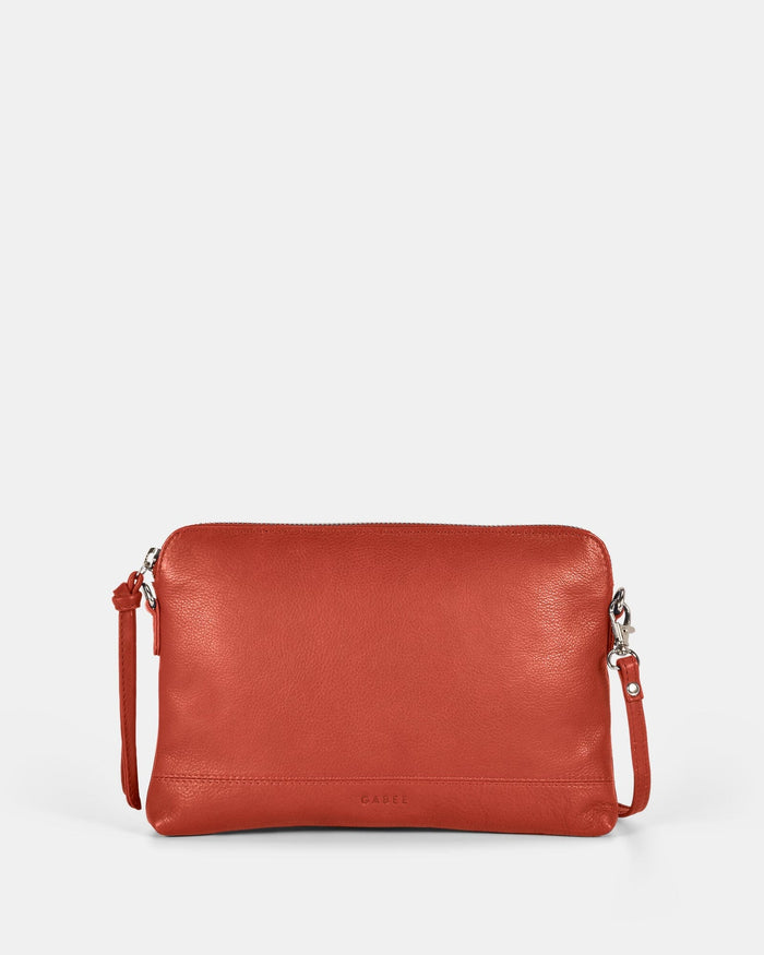 Holly Leather Crossbody Purse 2 in 1 - Red
