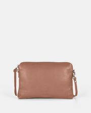 Holly Leather Crossbody Purse 2 in 1 - Taupe