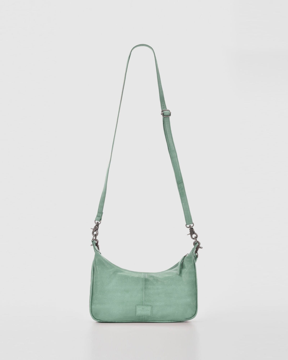 Hughes Woven Leather Shoulder Bag - Sea