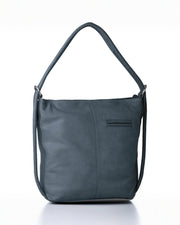 Indiana Leather Convertible Handbag Backpack - Large - Denim