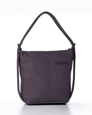 Indiana Leather Convertible Handbag Backpack - Large - Purple