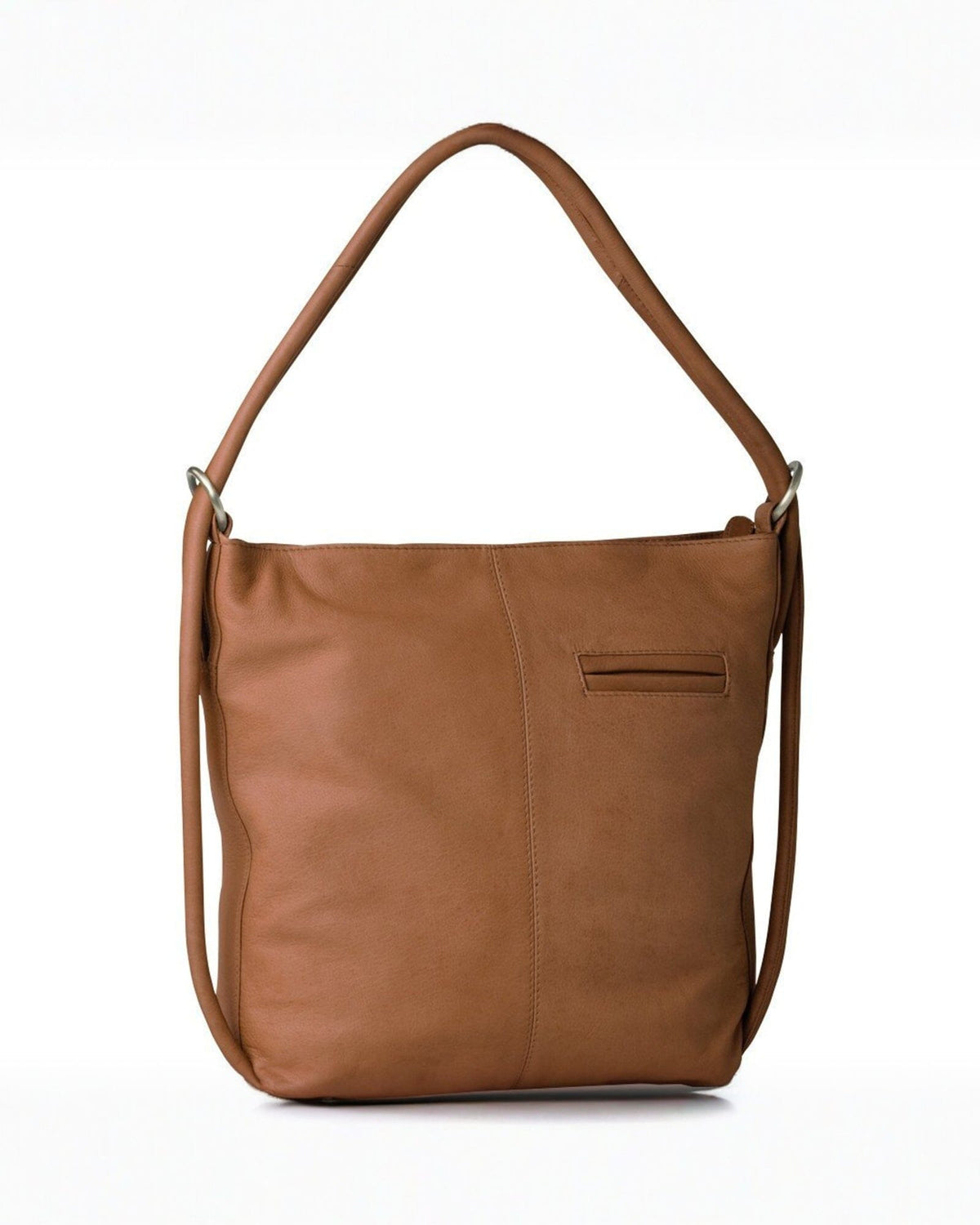 Indiana Leather Convertible Handbag Backpack - Large - Tan