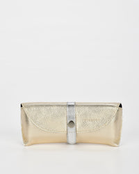 Iris Soft Leather Two Tone Glasses Case