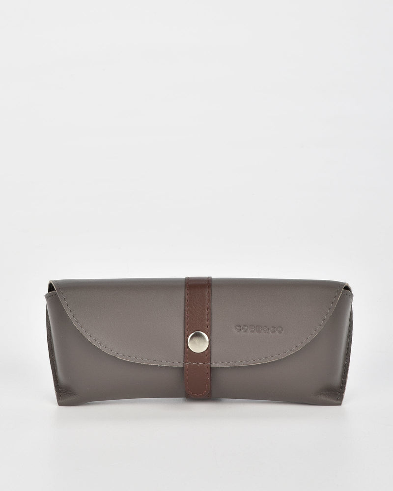 Iris Soft Leather Two Tone Glasses Case