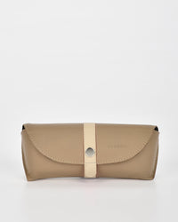 Iris Soft Leather Two Tone Glasses Case