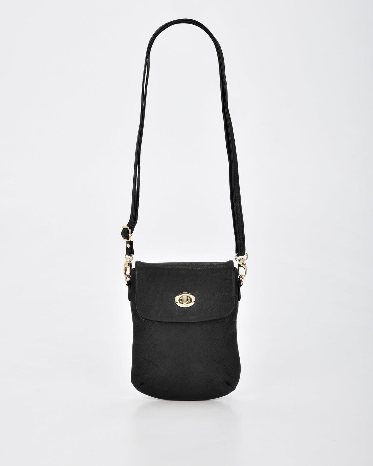 Janie Jnr Soft Leather Crossbody with Turnlock