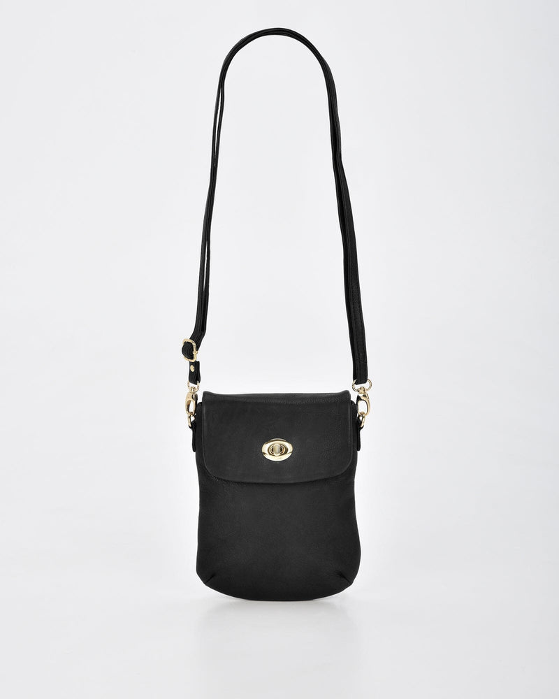 Janie Jnr Soft Leather Crossbody with Turnlock