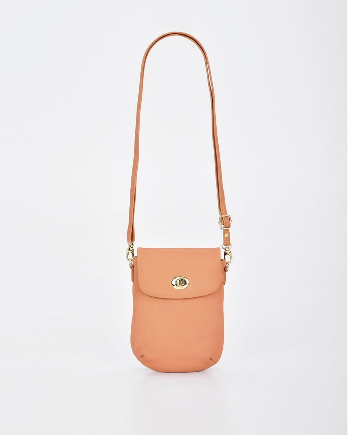 Janie Jnr Soft Leather Crossbody with Turnlock