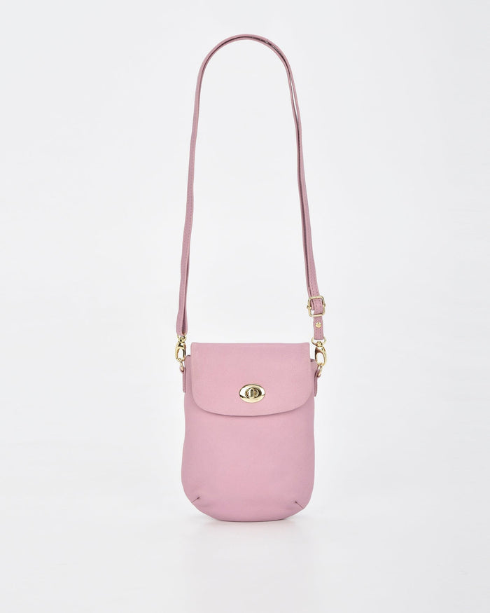 Janie Jnr Soft Leather Crossbody with Turnlock