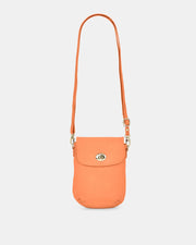 Janie Jnr Soft Leather Crossbody with Turnlock - Tan