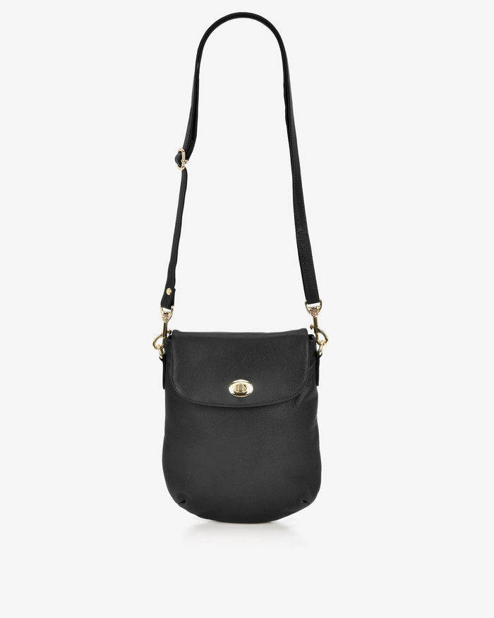 Janie Soft Leather Crossbody with Turnlock