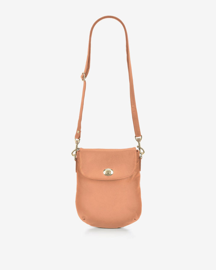 Janie Soft Leather Crossbody with Turnlock