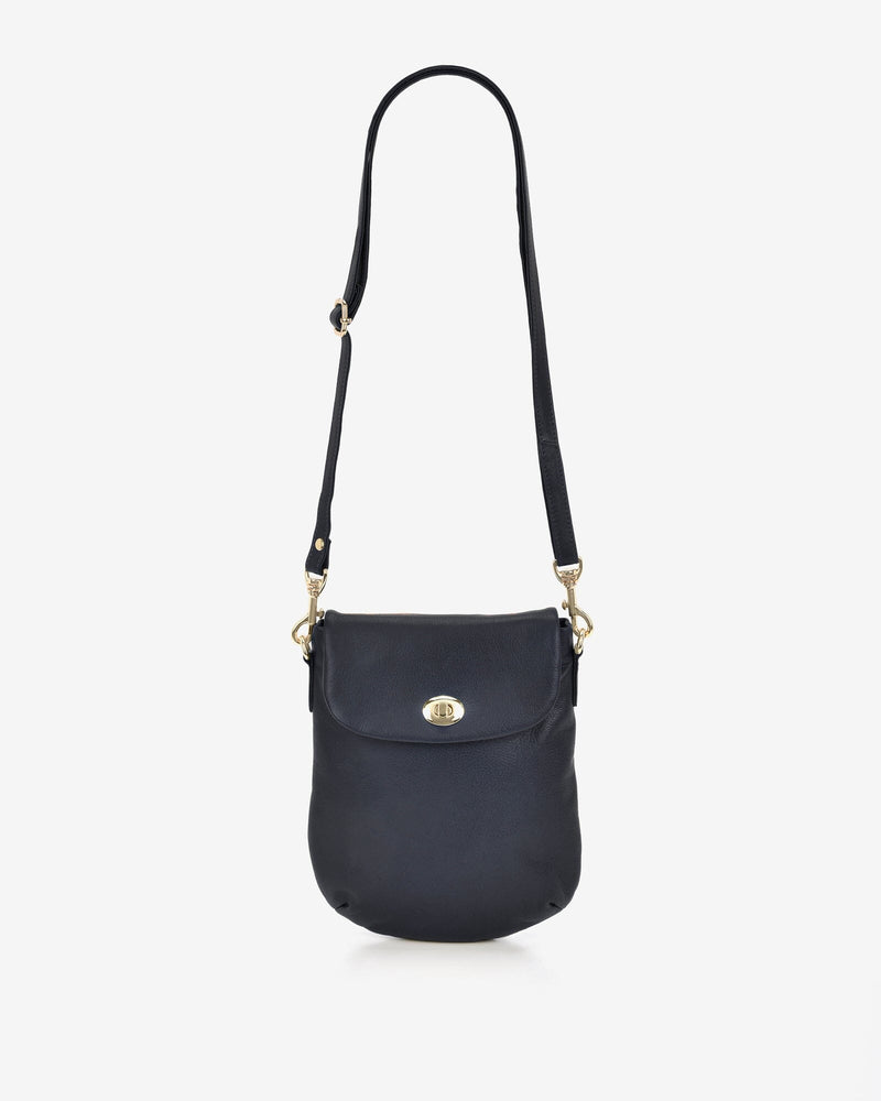 Janie Soft Leather Crossbody with Turnlock