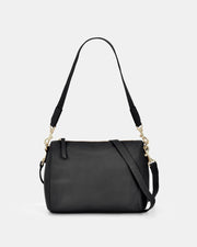 Jules Soft Leather Crossbody Shoulder Bag in Black – Gabee, Australian designed since 1949