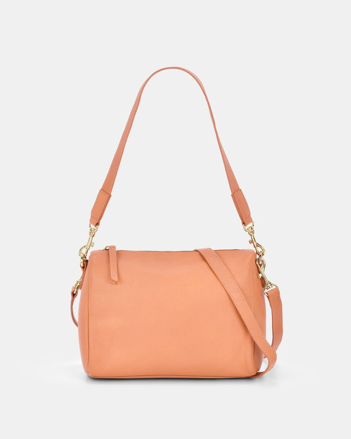 Jules Soft Leather Crossbody Shoulder Bag - Camel