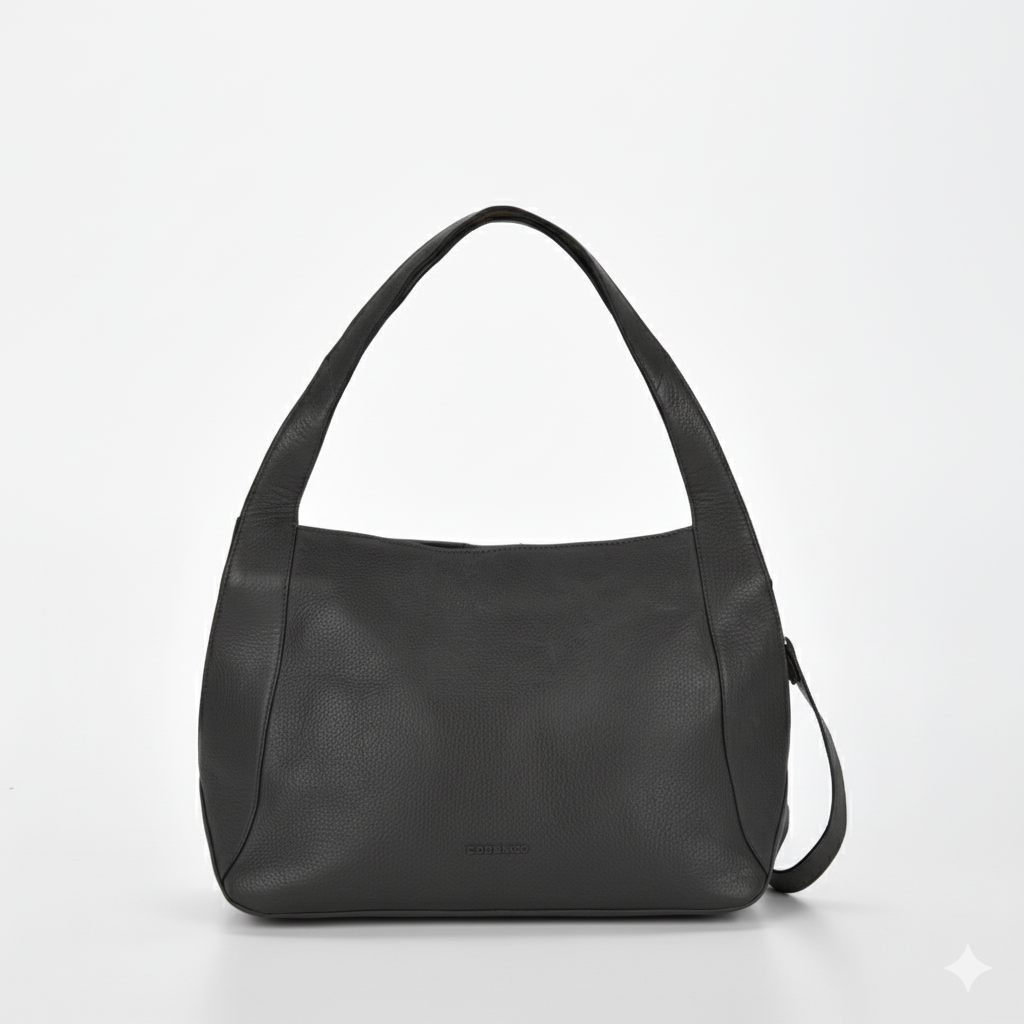 Junee Washed Leather Tote Shoulder Bag
