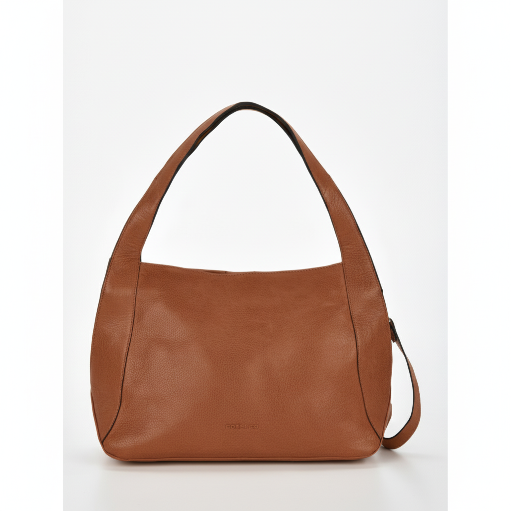Junee Washed Leather Tote Shoulder Bag