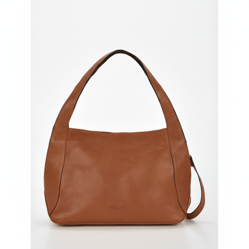 Junee Washed Leather Tote Shoulder Bag