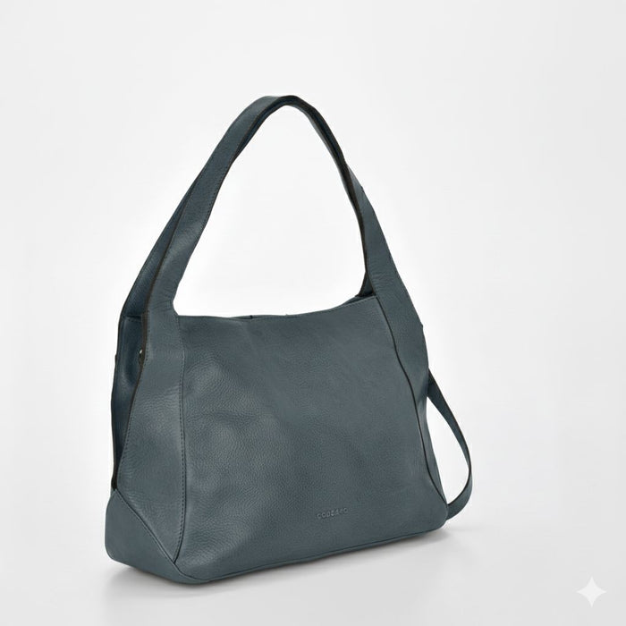 Junee Washed Leather Tote Shoulder Bag