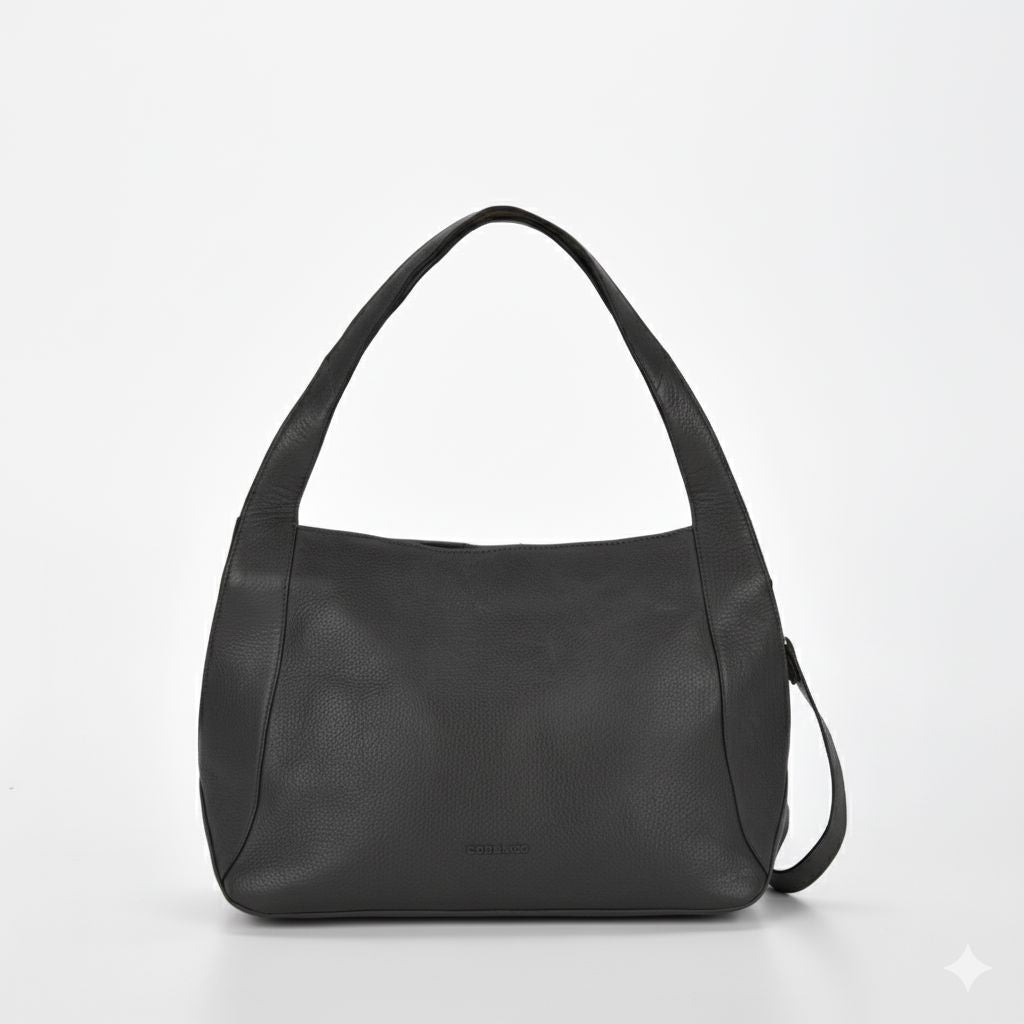 Junee Washed Leather Tote Shoulder Bag